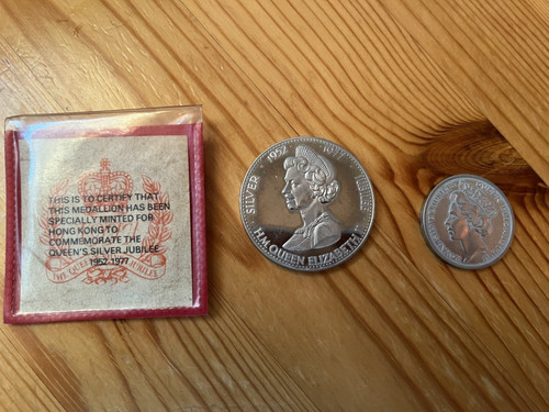 Silver jubilee medallion - silver,