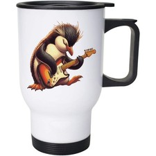 400ml 'Rockhopper Penguin Guitarist' Reusable Coffee / Travel Mug (MG00080348)