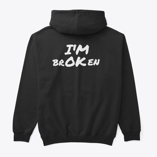 Broken workout hoodie - i'm,