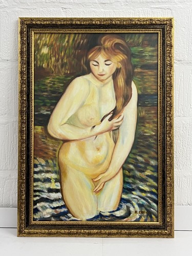Oil painting naked - painting, woman