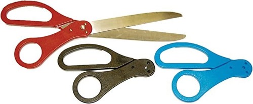 Jumbo scissors ribbon cutting - ribbon,
