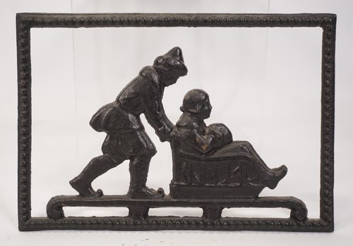 Iron art cast relief - art,
