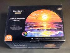 Shuttle Art Acrylic Painting Art Set - 59 Piece Pack - Sealed in Original Box AL