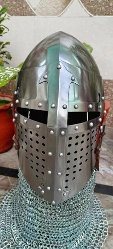 Medieval bascinet helmet - bascinet, 18