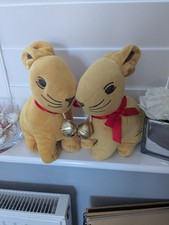 2 Large Plush Lindt Bunnies