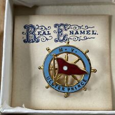 Vintage MV Ulster Prince Pin Enamel BADGE Ship Belfast Ferry Steam Ireland P&O
