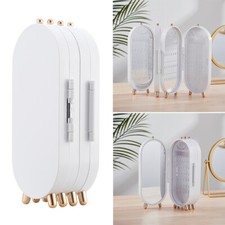 Earring Box Display Holder Stand with Mirror Travel Jewelry Necklace Storage Box