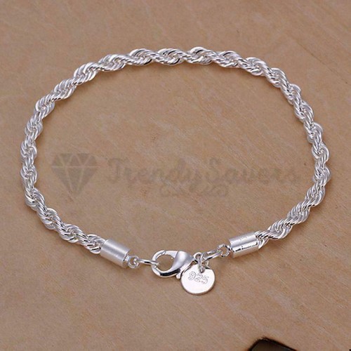 4mm braided twisted 925 - 4mm,