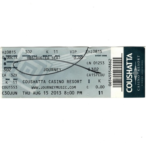 Journey concert ticket - concert, stub