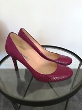 Beautiful LK Bennett Purple Snakeskin Shilo Court Shoes, Size 36
