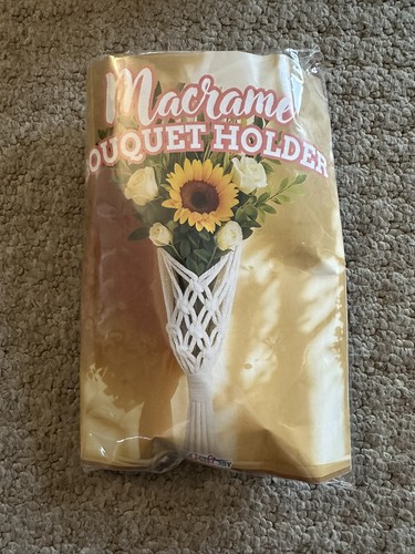 Macrame flower bouquet - macrame,