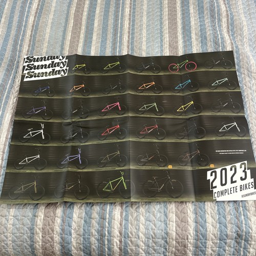 2023 sunday bmx bike poster - bmx,