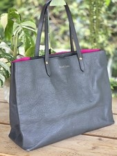 Russell And Bromley Large Grey Leather  Shoulder Tote Shopper Bag
