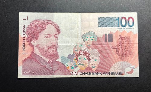 Belgium 100 francs banknote - 100,