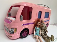 Barbie Extending Dream Camper Vehicle Playset  With Some  Accesories.