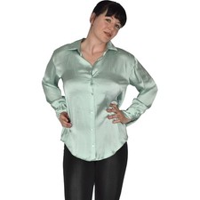 ZARA Soft Shine Satin Blouse S