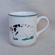 Vintage Hornsea Pottery Farmyard Collection By Glenys Corkery Pig Mug Made In UK