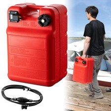 6.34 Gallon Boat Fuel Tank Portable Marine Outboard Gas Tank & 300cm Fuel Hose