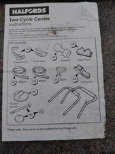 Halfords 2 Bike Rear Mounted