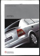 Vauxhall Astra Mk4 Product Update 1999-2000 UK Market Foldout Brochure 1.8i SRi