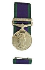 GSM Northern Ireland Full Size Copy Court Mounted Medal & A Pin on Ribbon Bar