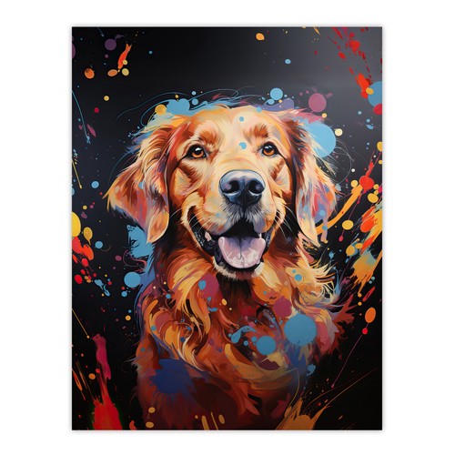 Red golden retriever - retriever, pet