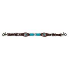 CIRCLE Y Turquoise Roundup Wither Strap (1025-45-SC)