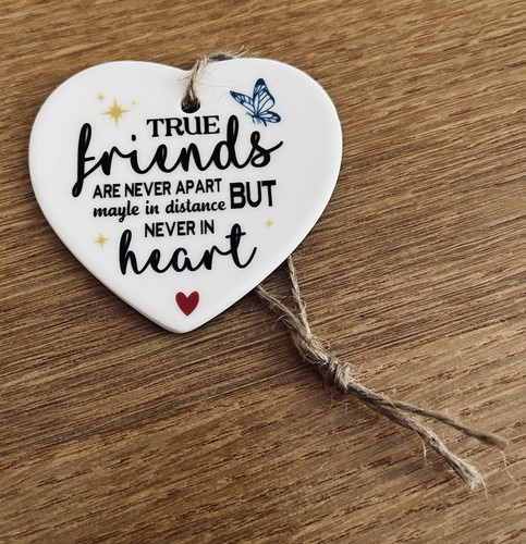 Ceramic hanging heart - hanging,