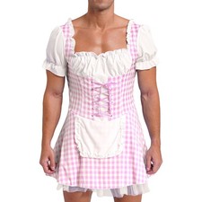 Mens satin frilly - mens,