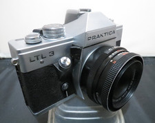PRAKTICA LTL 3 35mm Film SLR Camera w/ Carl Zeiss Jena Tessar 2.8/50mm Lens