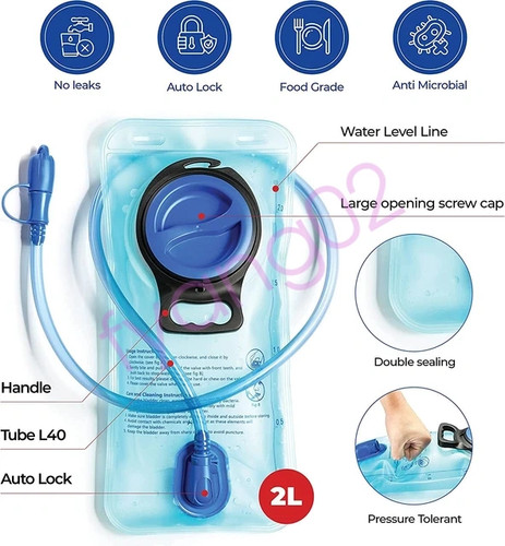 Water bladder backpack - 1l/2l/,