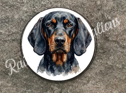 Dog round coaster breeds - round,