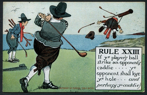 Comic golf rule xxiii - golf,