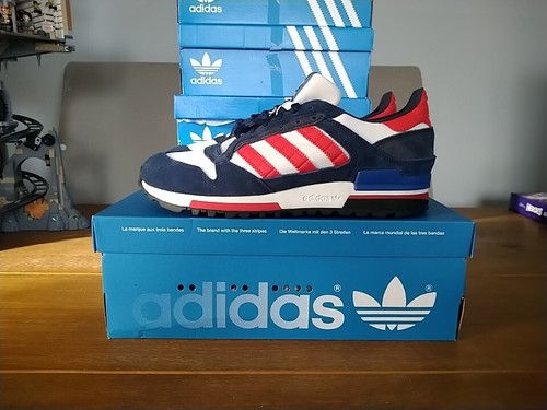 Adidas 600 navy - navy, scarlet