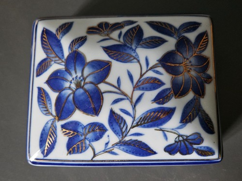 Vintage porcelain blue and - porcelain,