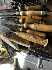 Collection Of Vintage Wood Chisels for Wood carving. 