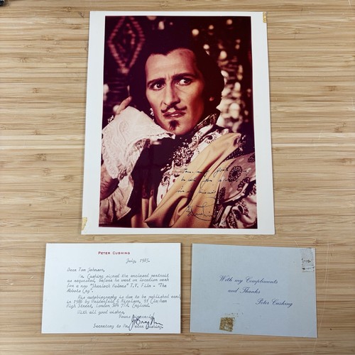 Signed peter cushing osric - peter,