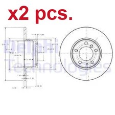 X2 PCS FRONT BRAKE DISC ROTOS
