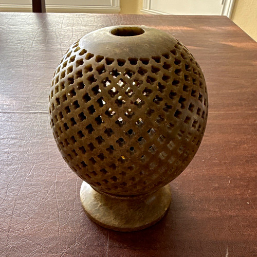 Hand carved soapstone tea - carved,