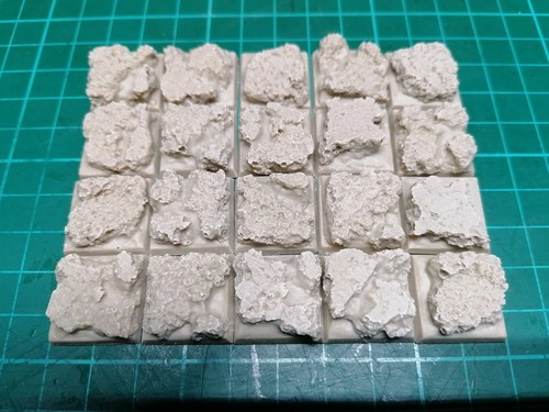 20x 20mm square resin lava