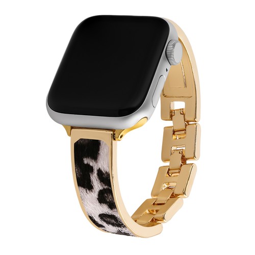 Leopard print alloy bracelet - alloy,