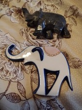 2 vintage elephant ornaments 1