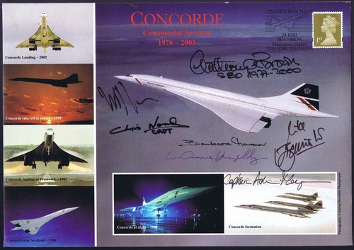Concorde signed cover - concorde,