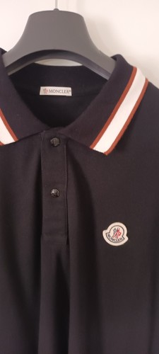 Moncler black polo shirt size - black,