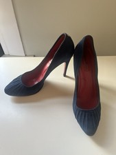 Cesare Paciotti Navy Suede And