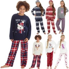 Girls Fleece Pyjamas Kids