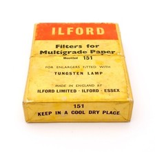 Vintage Ilford Filters for Multigrade Paper 151 Mounted