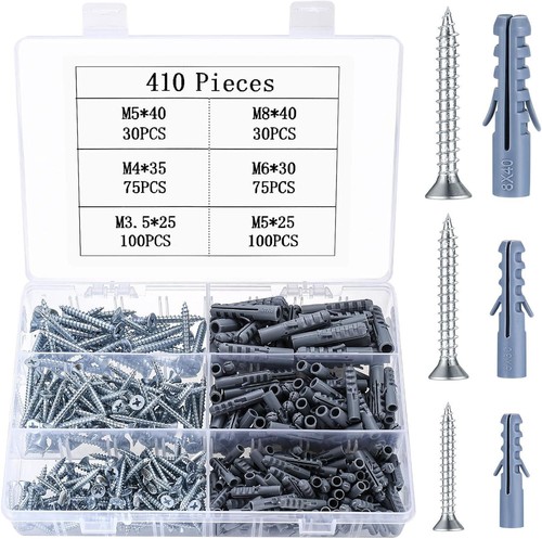 410 pcs wall - wall, screws