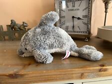 Aurora grey dolphin 10” plush soft toy