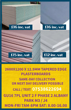 Moisture Resistant Fire Resistant  Soundproof PLASTERBOARDS TAPERED E 1200X2600